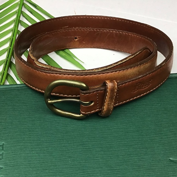 Bass Accessories - Bass Brown Leather Belt  32” -36” waist